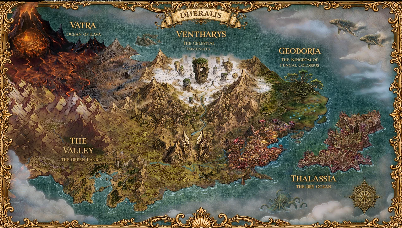 The full map of Dheralis